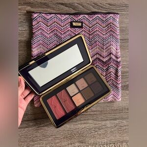BUNDLE Tarte Amazon Escape Cheek Palette Eyeshadow Pouch